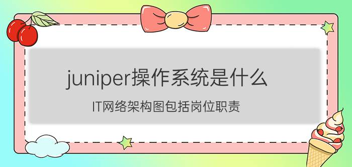 juniper操作系统是什么 IT网络架构图包括岗位职责？